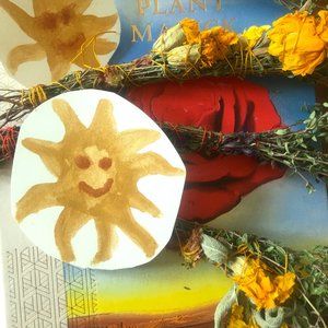 Litha handmade handgrown organic botanical floral flower sage wand Oak and Opera